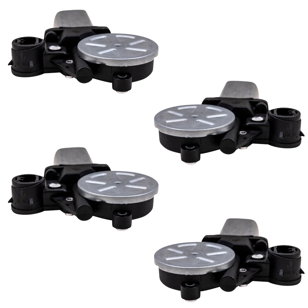 Power Window Motor With 2 Pin Connector 4 PC Set Compatible With 2002-2008 Toyota Models