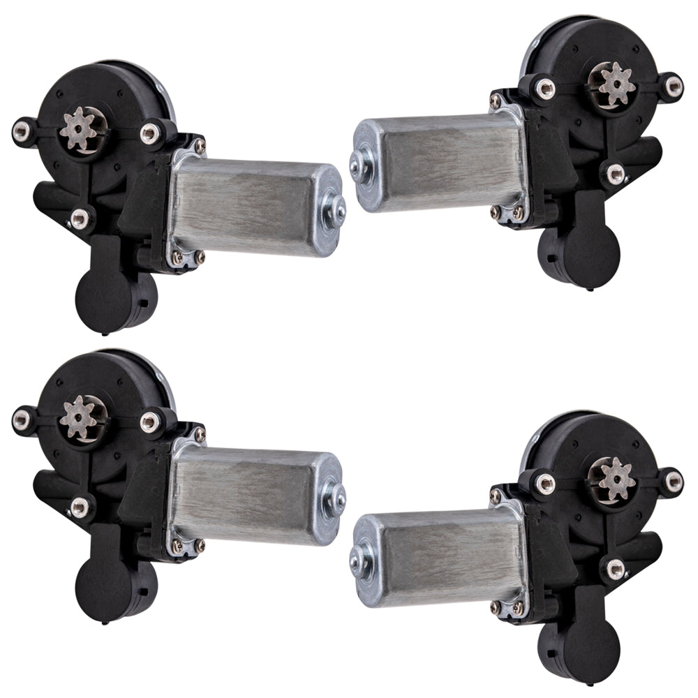Power Window Motor With 2 Pin Connector 4 PC Set Compatible With 2002-2008 Toyota Models