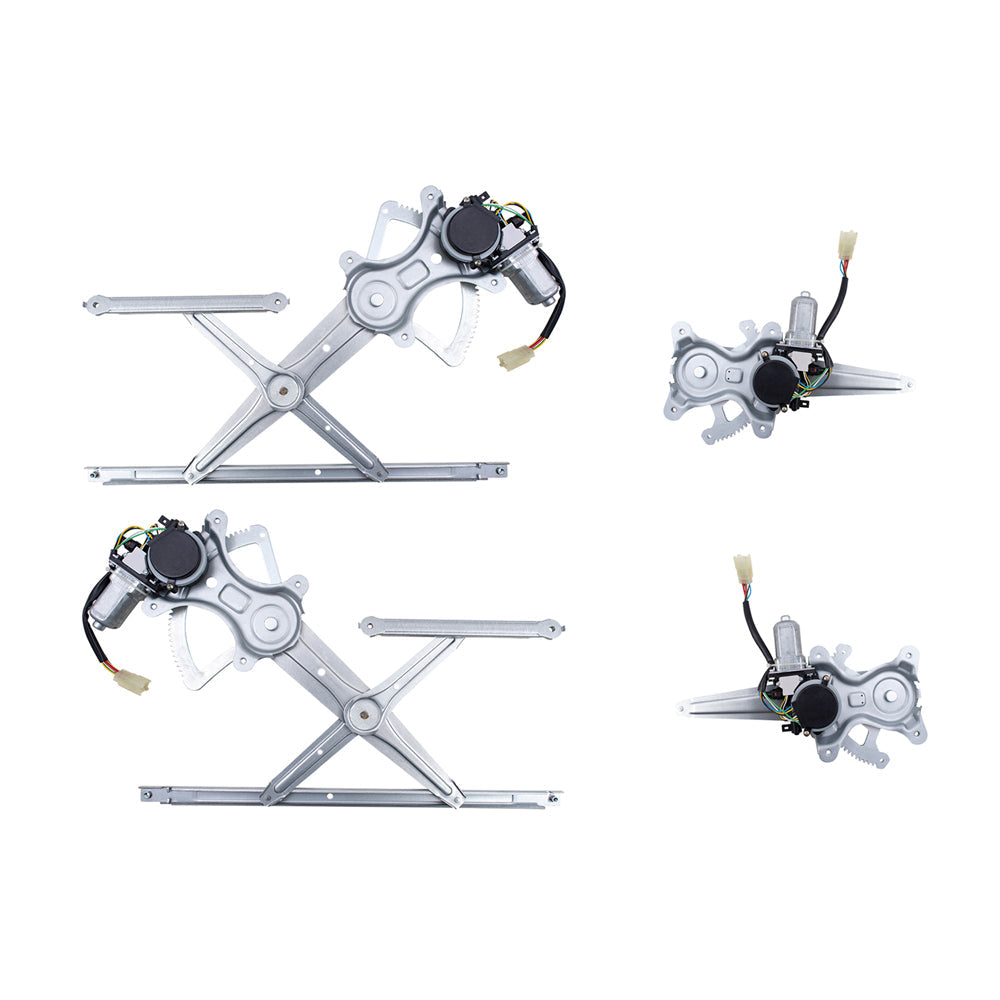 Front and Rear Power Window Regulators with Motors Compatible with 02-03 ES300 ES330