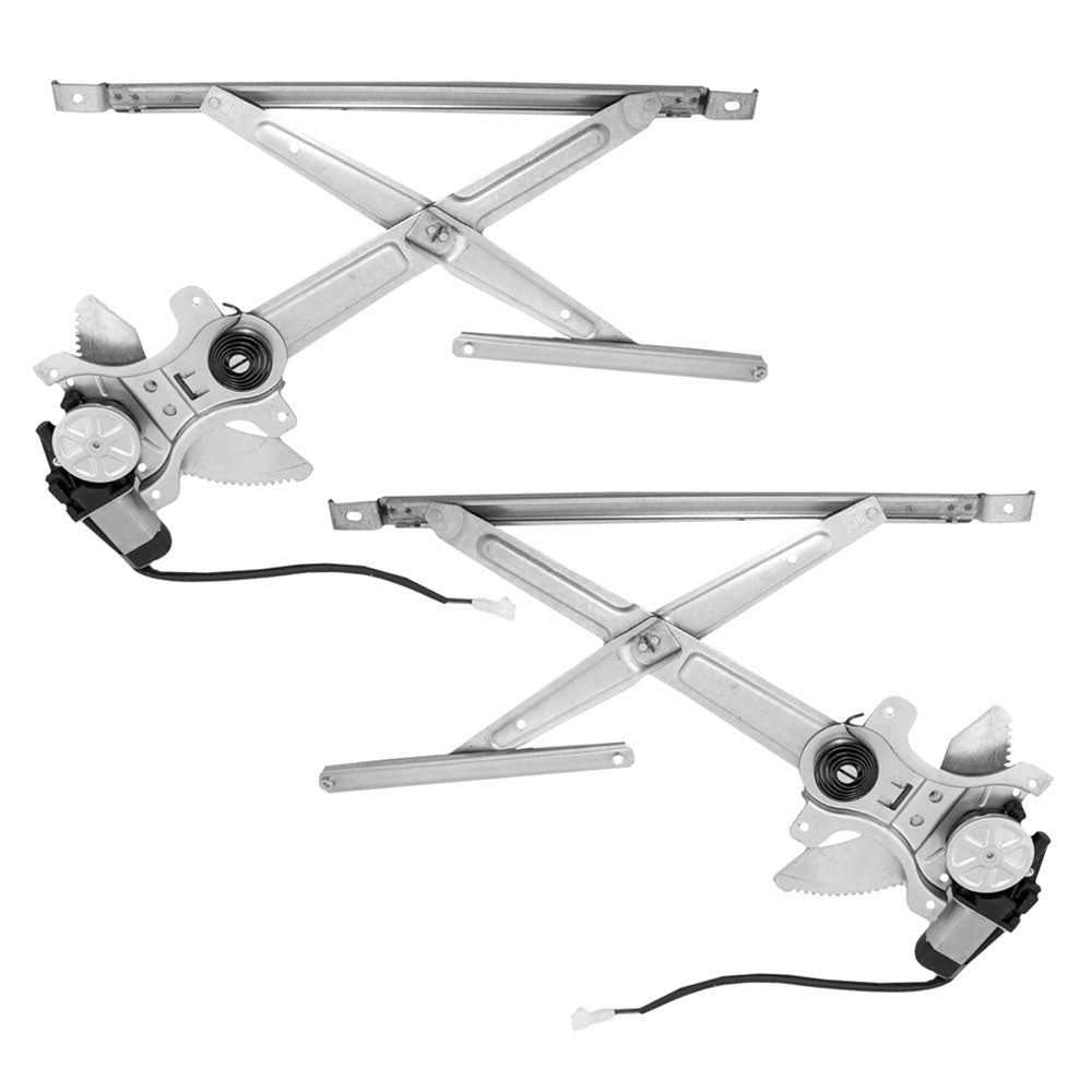 Driver and Passenger Front Power Window Lift Regulators & Motors Assemblies Compatible with 98-00 Van 6980208010 6980108010