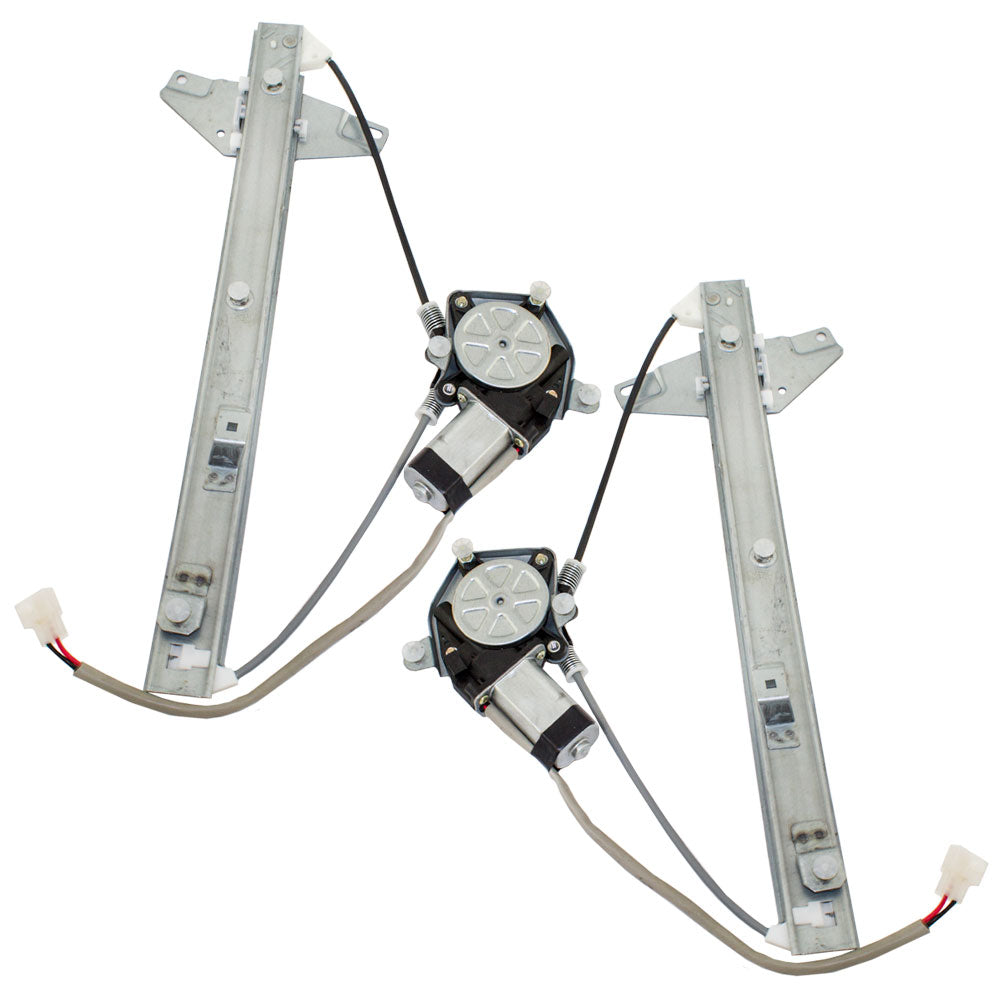 Pair Set Front Power Window Lift Regulators & Motors Assemblies Replacement for Toyota Camry 6982006021 6981006021