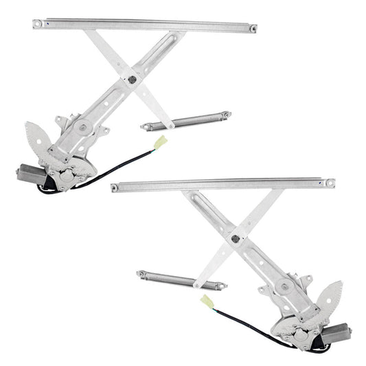 Driver and Passenger Front Power Window Lift Regulators & Motors Assemblies Compatible with 04-06 xB 69802-52030 69801-52030