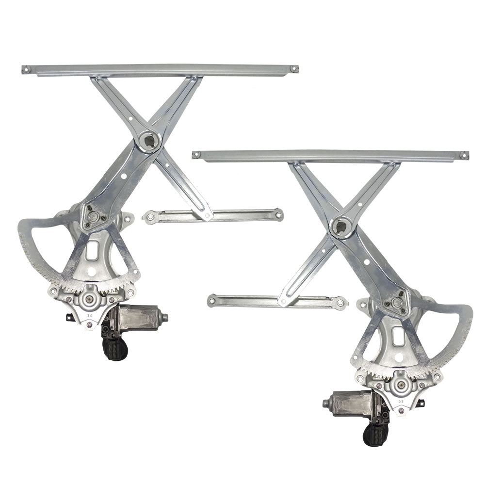 Driver and Passenger Power Front Window Lift Regulators & Motors Assemblies Compatible with 05-15 Pickup 6980204040 6980104040