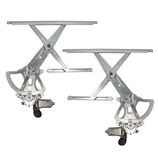 Driver and Passenger Power Front Window Lift Regulators & Motors Assemblies Compatible with 05-15 Pickup 6980204040 6980104040