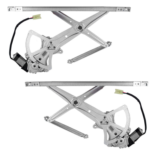 Fits Toyota Camry 02-06 Set of Front Power Window Regulators & Motors Assemblies
