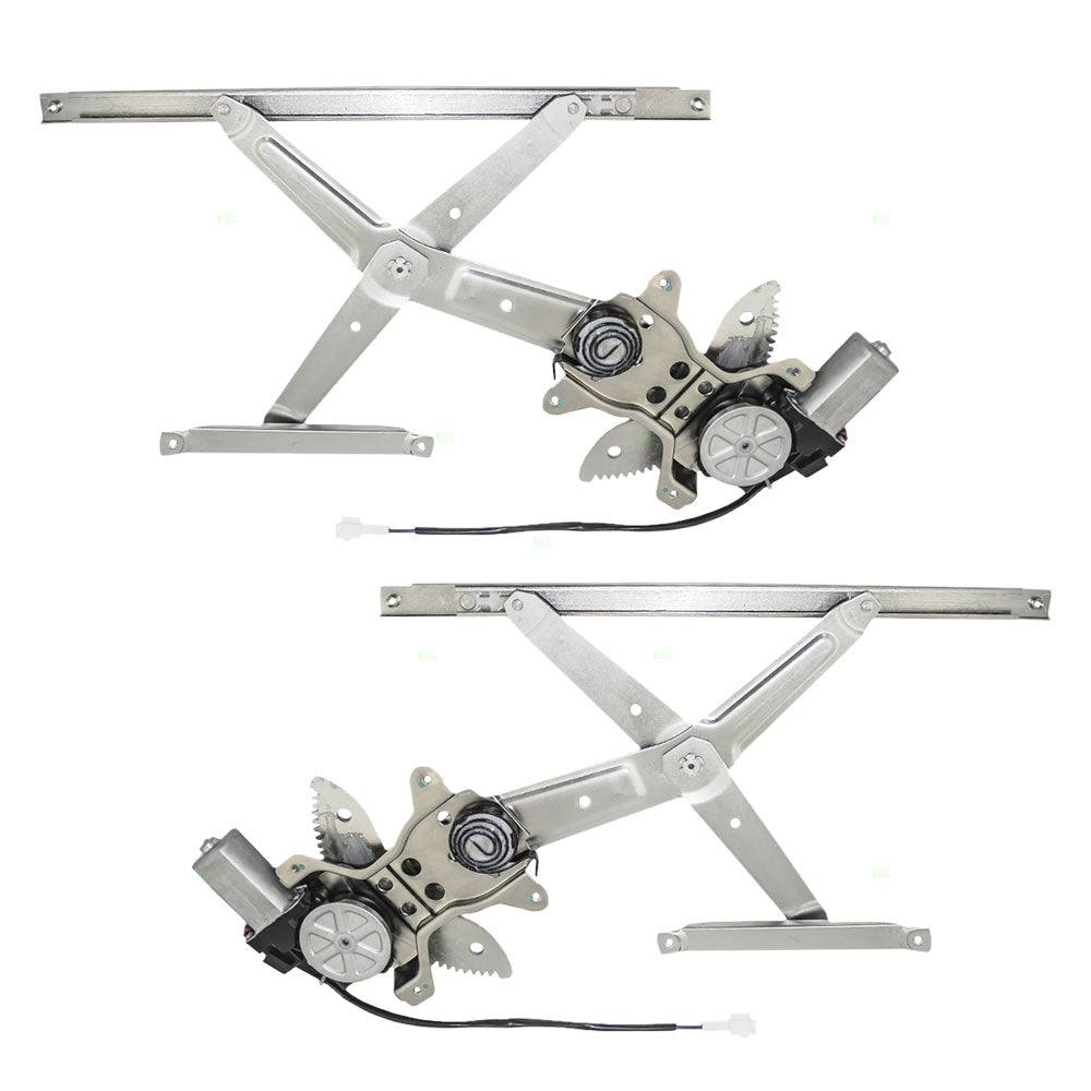 Driver and Passenger Front Power Window Lift Regulators & Motors Assemblies Compatible with 98-02 Corolla 8572002040 6980102040
