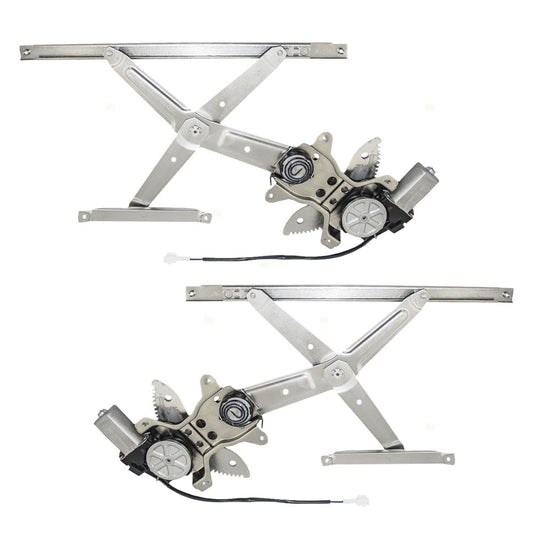 Driver and Passenger Front Power Window Lift Regulators & Motors Assemblies Compatible with 98-02 Corolla 8572002040 6980102040