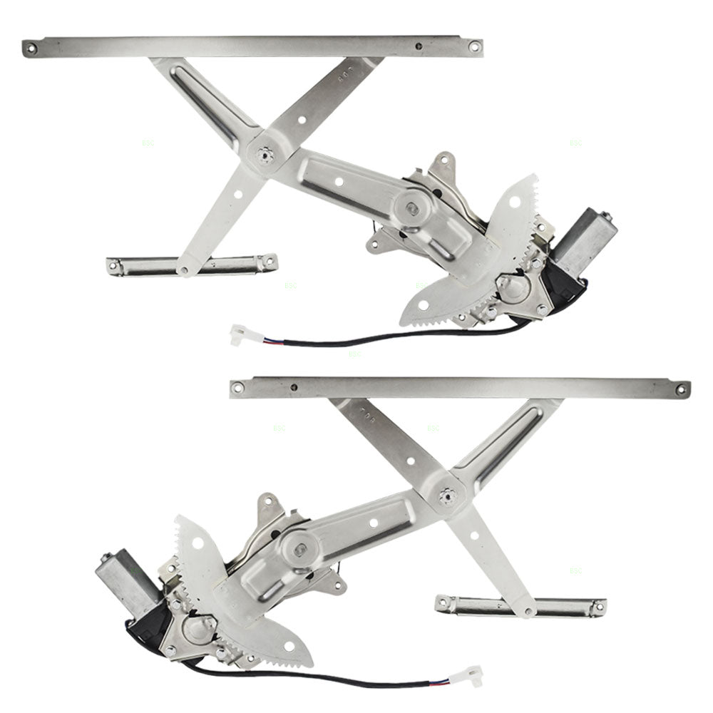 Driver and Passenger Front Power Window Lift Regulators & Motors Assemblies Compatible with 98-02 Corolla 8572002040 6980102040