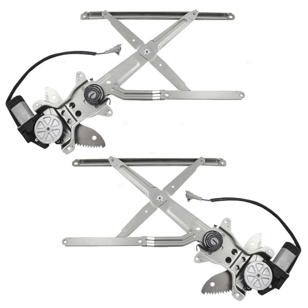 Driver and Passenger Front Power Window Lift Regulators & Motors Assemblies Compatible with 95-04 Tacoma 6980235090 6980135100