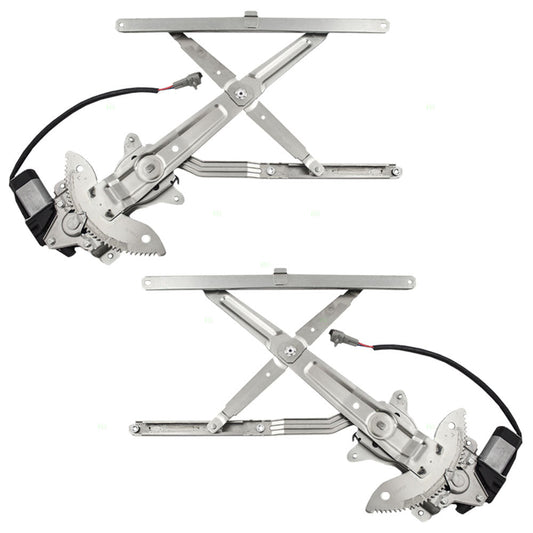 Driver and Passenger Front Power Window Lift Regulators & Motors Assemblies Compatible with 95-04 Tacoma 6980235090 6980135100