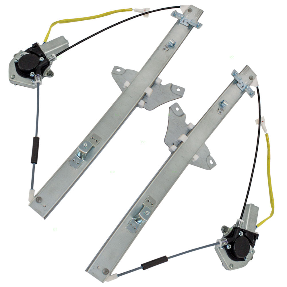 Driver and Passenger Front Power Window Lift Regulators & Motors Assemblies Compatible with 96-00 SUV 69820-42041 69810-42041