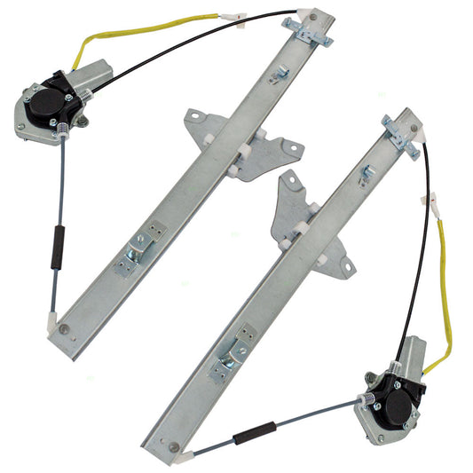 Driver and Passenger Front Power Window Lift Regulators & Motors Assemblies Compatible with 96-00 SUV 69820-42041 69810-42041