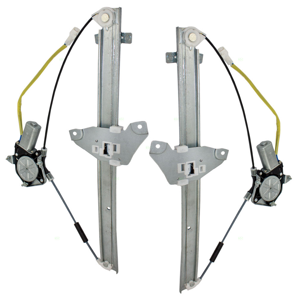 Driver and Passenger Front Power Window Lift Regulators & Motors Assemblies Compatible with 96-00 SUV 69820-42041 69810-42041