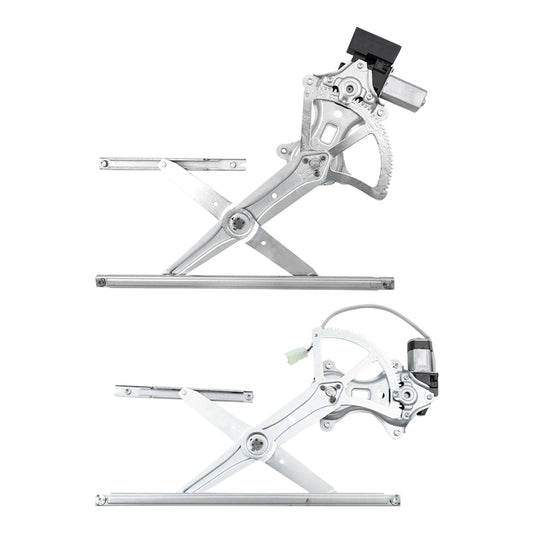 Pair Set Front Power Window Lift Regulators with Motors Assemblies Compatible with 2001-2007 Highlander Hybrid 85720-42080 85720-42080