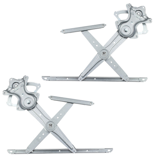 Pair Power Window Regulators Compatible with 2013-2018 ES300h Driver and Passenger Front Set 6980206180 6980106180
