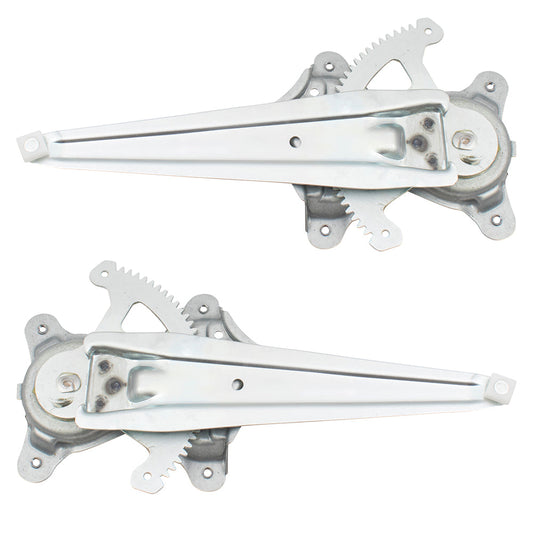 Pair Set Rear Power Window Lift Regulators Compatible with 12-17 Camry & Hybrid 6980406140 6980306140 TO1550162 TO1551162