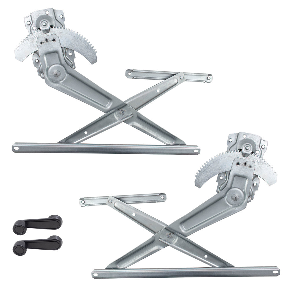 Manual Window Regulators with Crank Handles Compatible with 84-89 4Runner