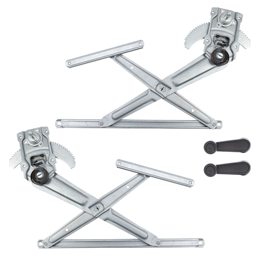 Manual Window Regulators with Crank Handles Compatible with 84-89 4Runner