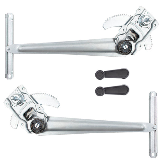 Manual Window Regulators with Crank Handles Compatible with 84-89 4Runner with Vent Window