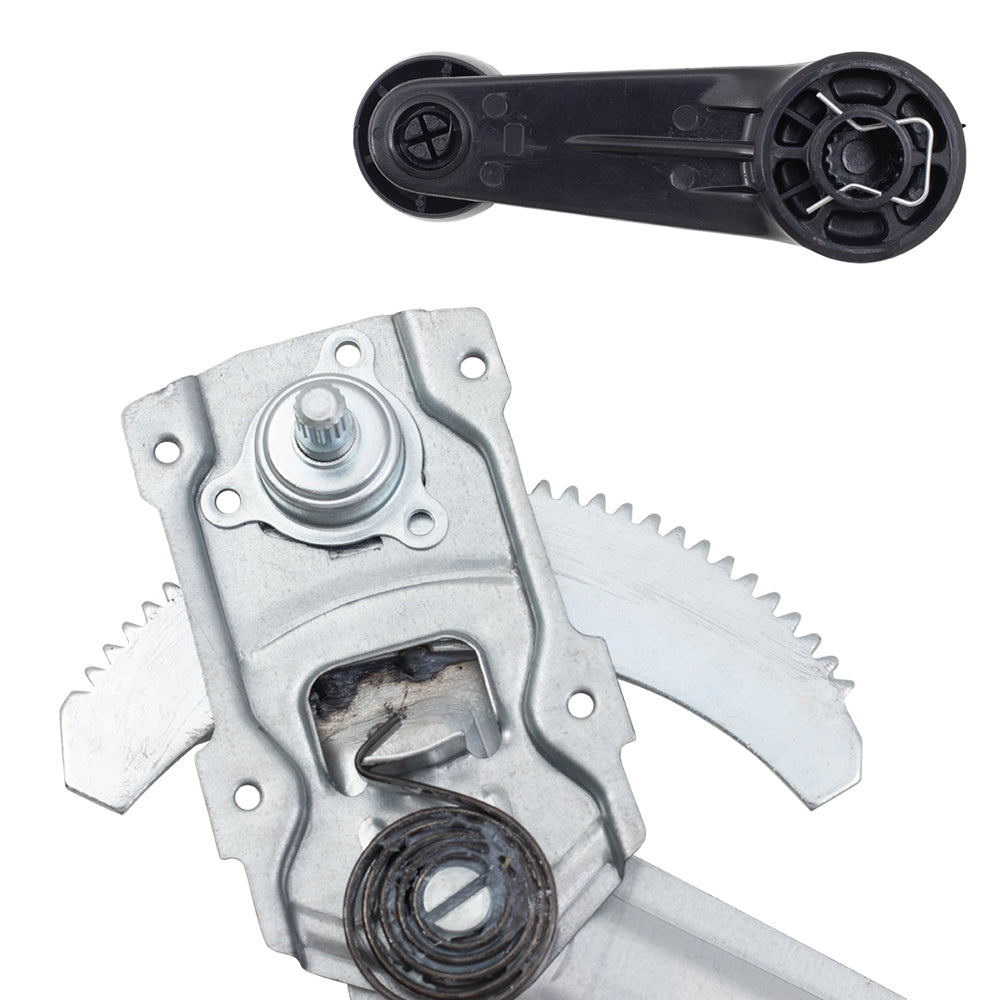Manual Window Regulators with Crank Handles Compatible with 84-89 4Runner with Vent Window