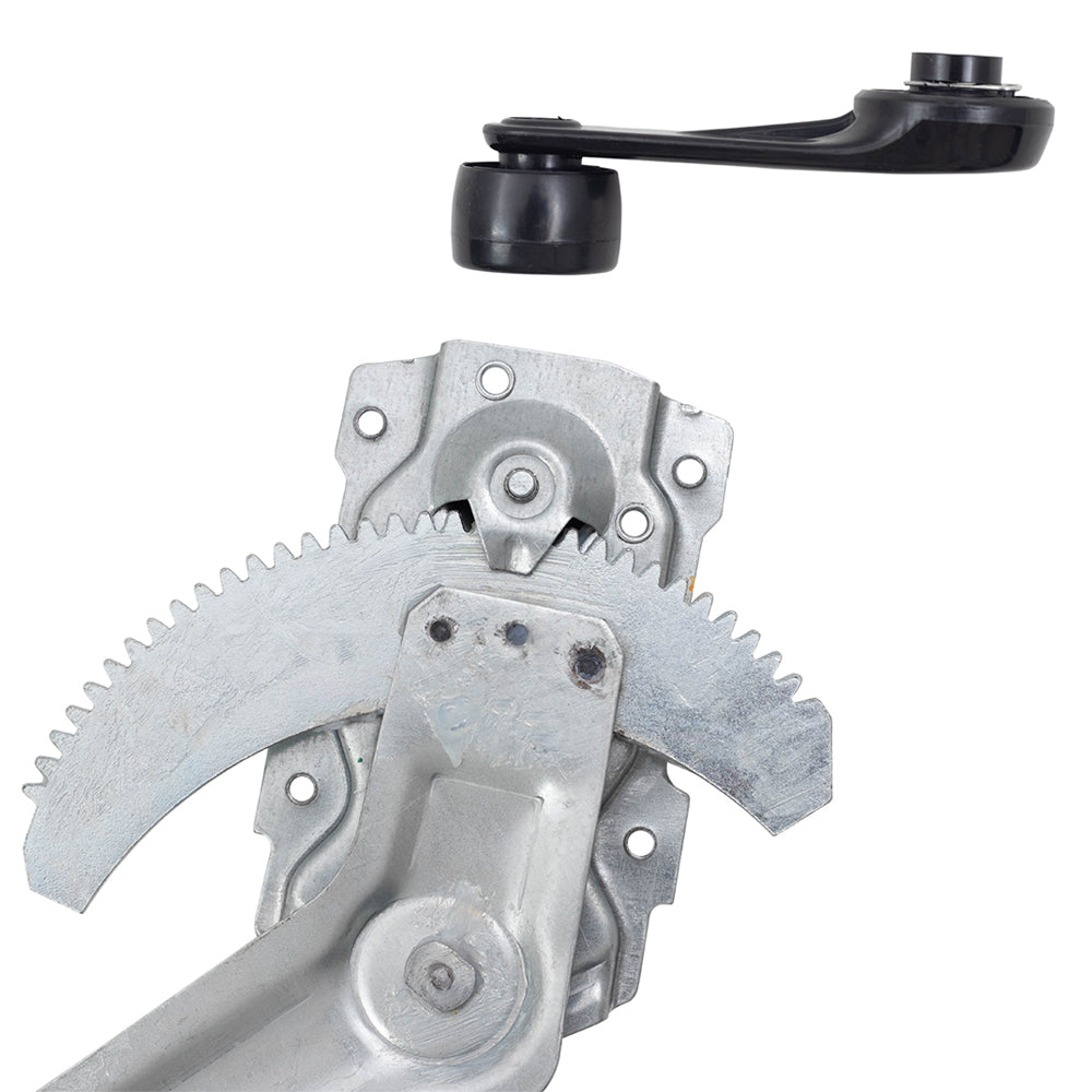 Manual Window Regulators with Crank Handles Compatible with 84-89 4Runner with Vent Window