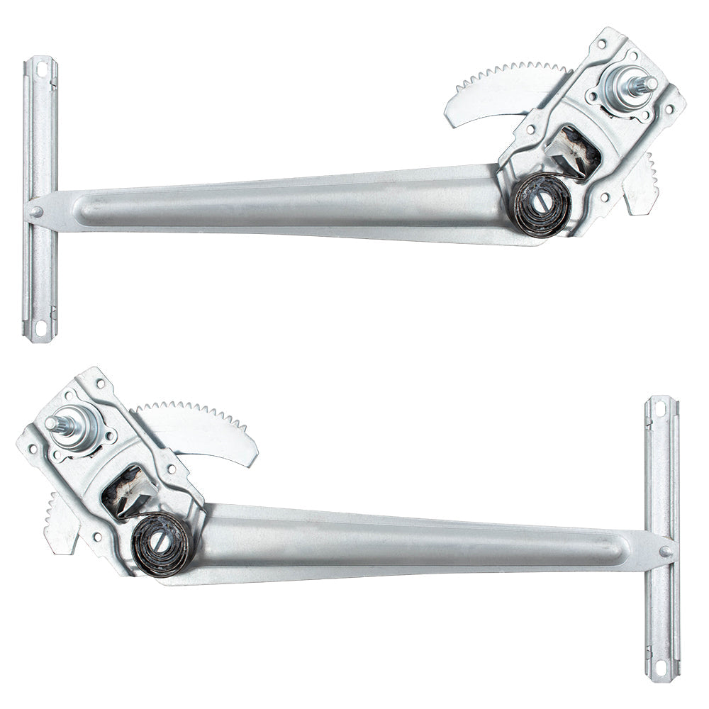 Driver and Passenger Manual Window Lift Regulators Assemblies Compatible with 84-88 Pickup Truck 4Runner with Vent Window 6980289108 6980189108