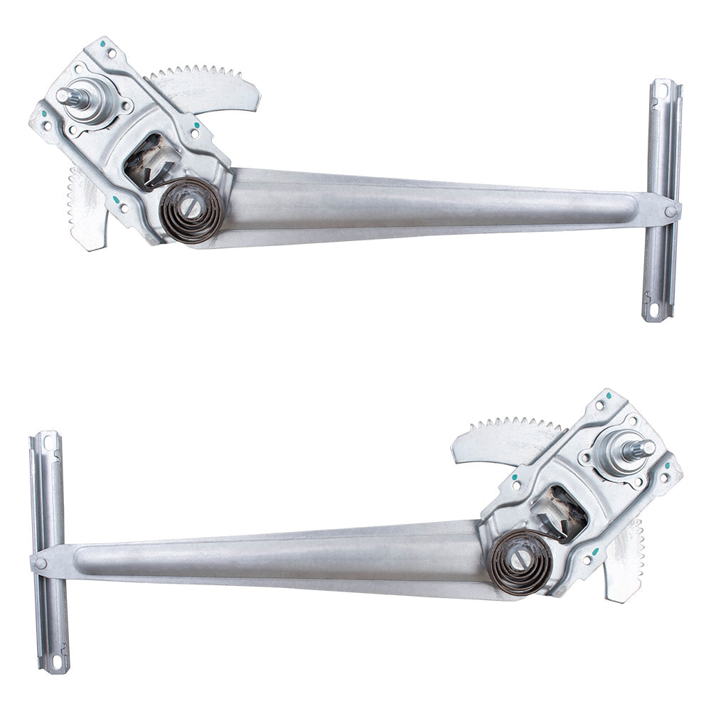 Driver and Passenger Front Manual Window Lift Regulators Compatible with 89-95 Pickup Truck 90-92 4Runner with Vent Window 6980235050 6980135050