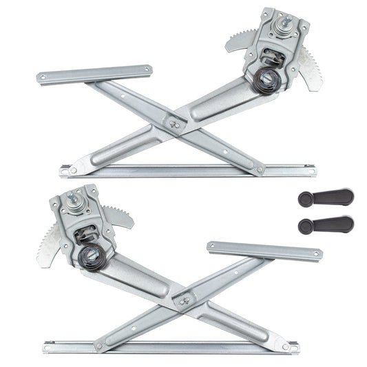 Front Manual Window Regulators with Crank Handles Compatible with 90-95 4Runner