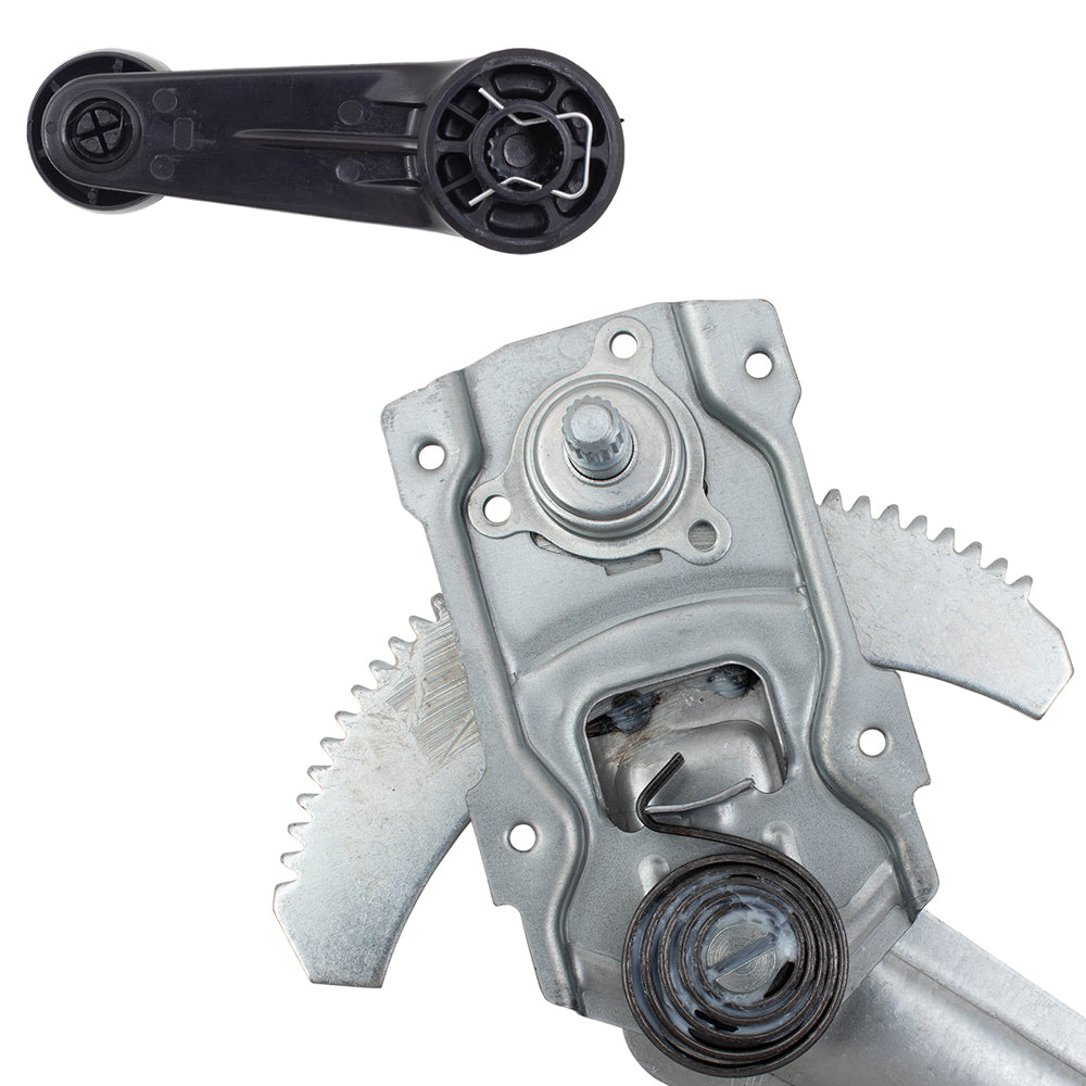 Front Manual Window Regulators with Crank Handles Compatible with 90-95 4Runner