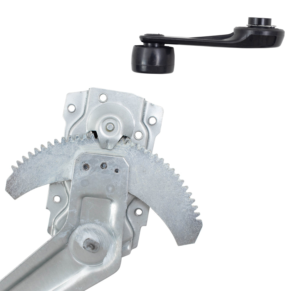 Front Manual Window Regulators with Crank Handles Compatible with 90-95 4Runner