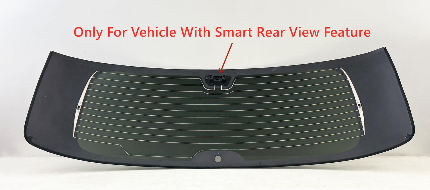 With Smart Rear View Style Heated Back Tailgate Liftgate Window Back Glass Compatible with Nissan Armada 2021-2024 Models