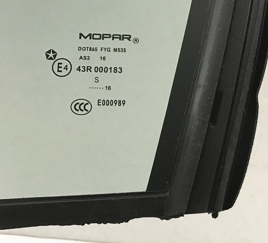 OEM Driver Left Side Rear Vent Window Vent Glass Compatible with Dodge Charger 2011-2023 Models