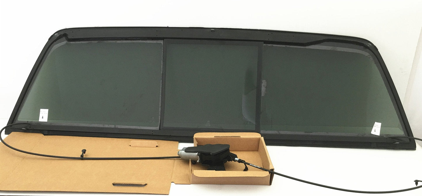 Complete Set with Motor Back Window Back Power Slider Glass Compatible with Sterling Trucks Bullet 2008-2009 Models