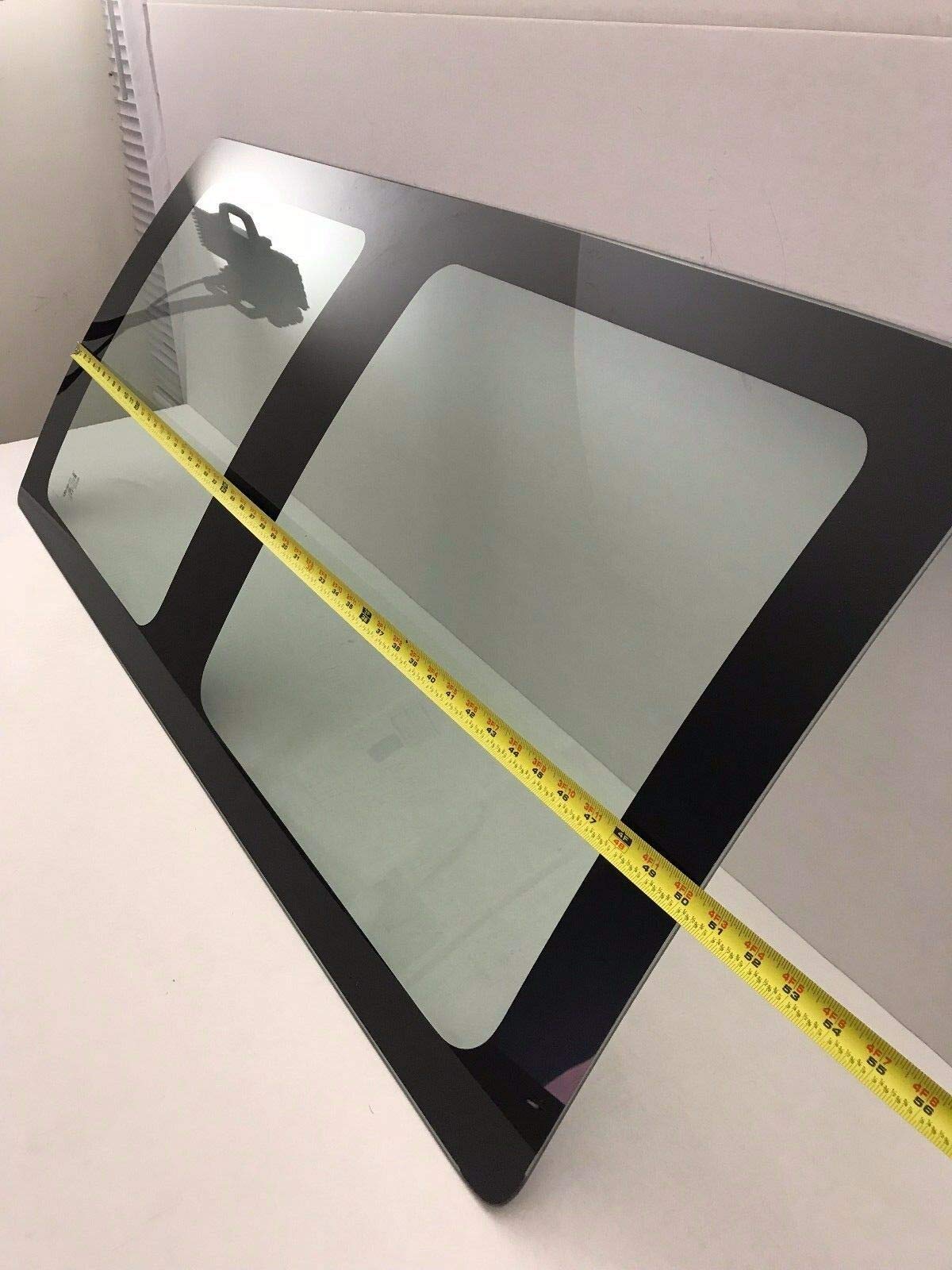 Stationary Passenger Right Side Sliding Cargo Door Window Door Glass Compatible with Chevrolet Express/GMC Savana 1996-2025 Models