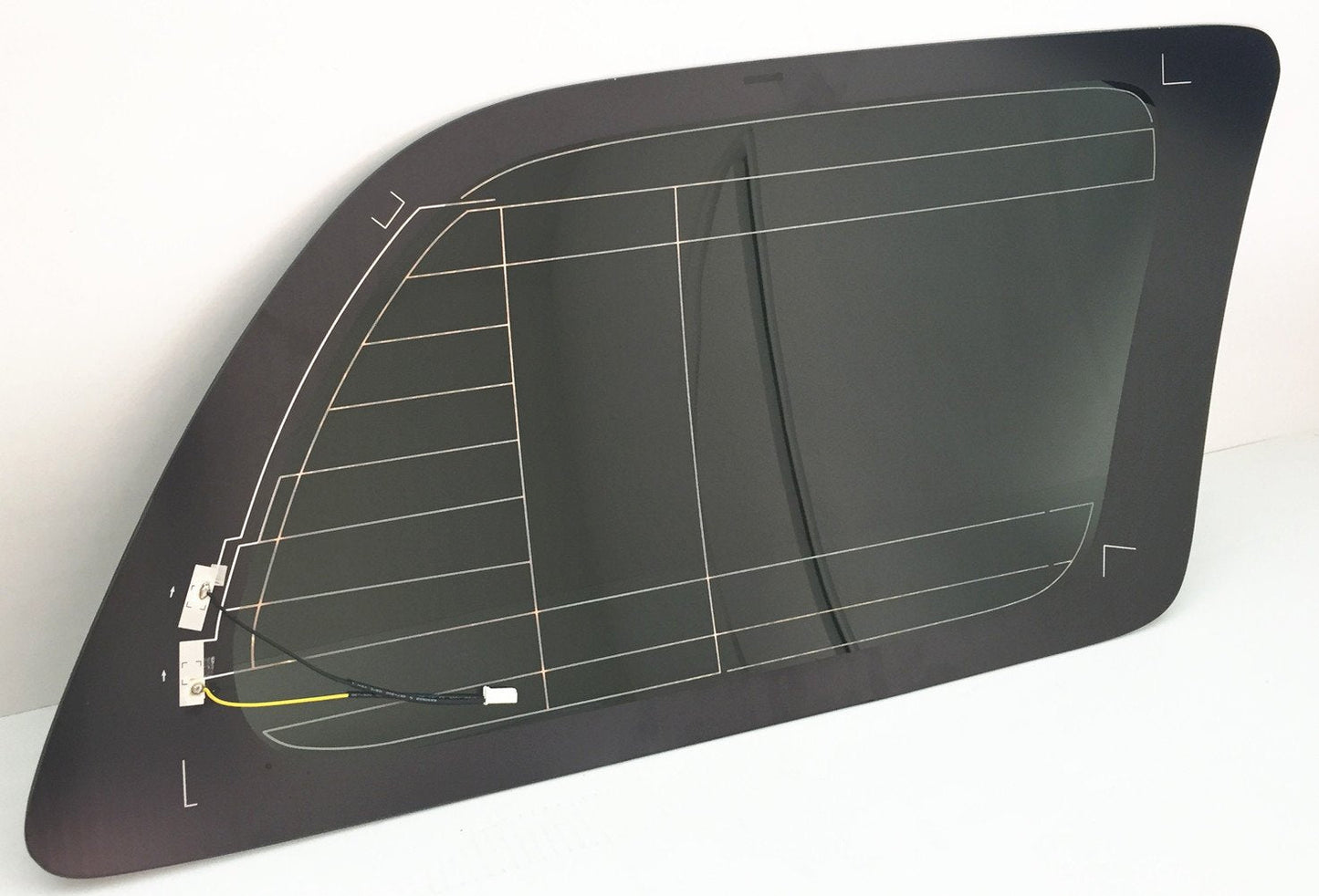 Driver Left Side Rear Quarter Glass Quarter Window W/Antenna Style Compatible with Toyota Sequoia 2008-2022 Models