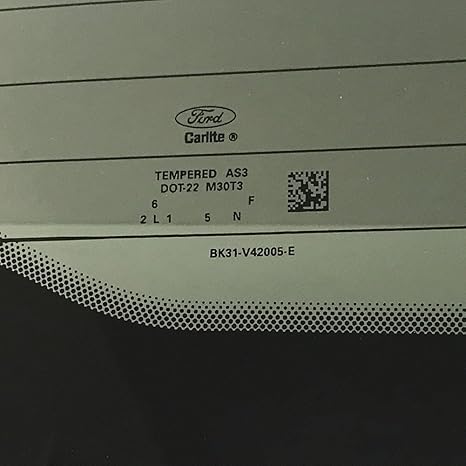 OE Heated Back Window Back Glass Driver Left Side Compatible with Ford Transit 100.8" Mid-Roof & 110.2" High-Roof 2015-2025 Models (Not for Transit Connect or Low-Roof Transit)