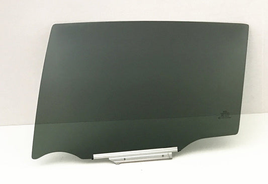 Driver Left Side Rear Door Window Door Glass w/Metal Attachment Compatible with Toyota RAV4 2013-2018 Models