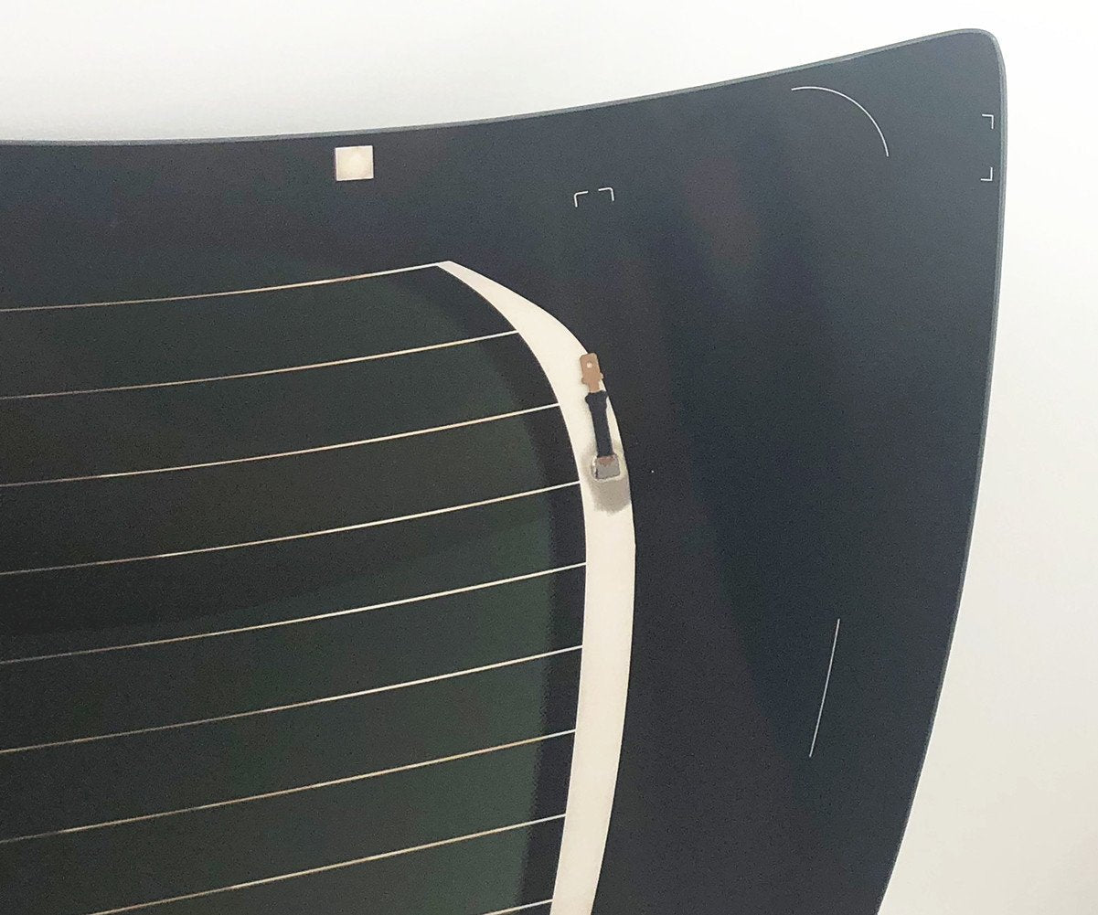 Heated Back Tailgate Window Back Glass Compatible with Hyundai Santa Fe 2013-2018 Models/ Santa Fe XL 2019 Models