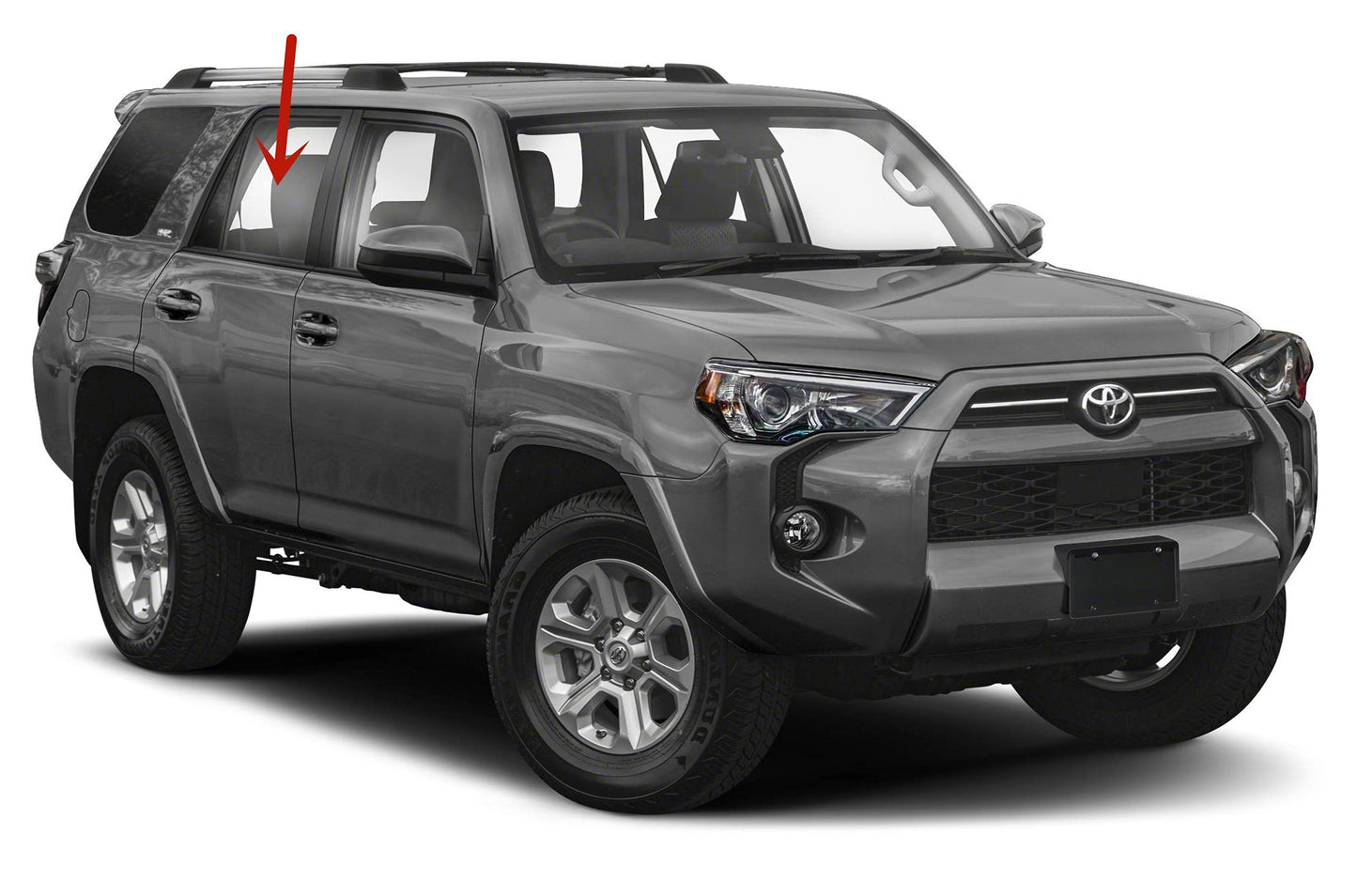 Passenger Right Side Rear Door Window Door Glass Compatible with Toyota 4Runner 2010-2024 Models