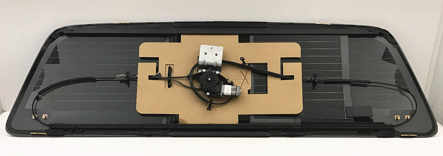 OE Heated Power Slider Back Window Glass Back Slider Compatible with Ford F250/F350/F450/F550/F650/F750 Pickup 2011-2016 Models