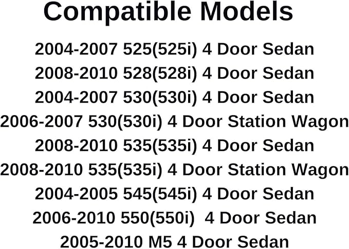 Passenger Right Side Front Door Window Door Glass Compatible with BMW 525i 528i 528xi 530i 530xi 535i 535xi 545i 550 550i M5 2004-2010 Models