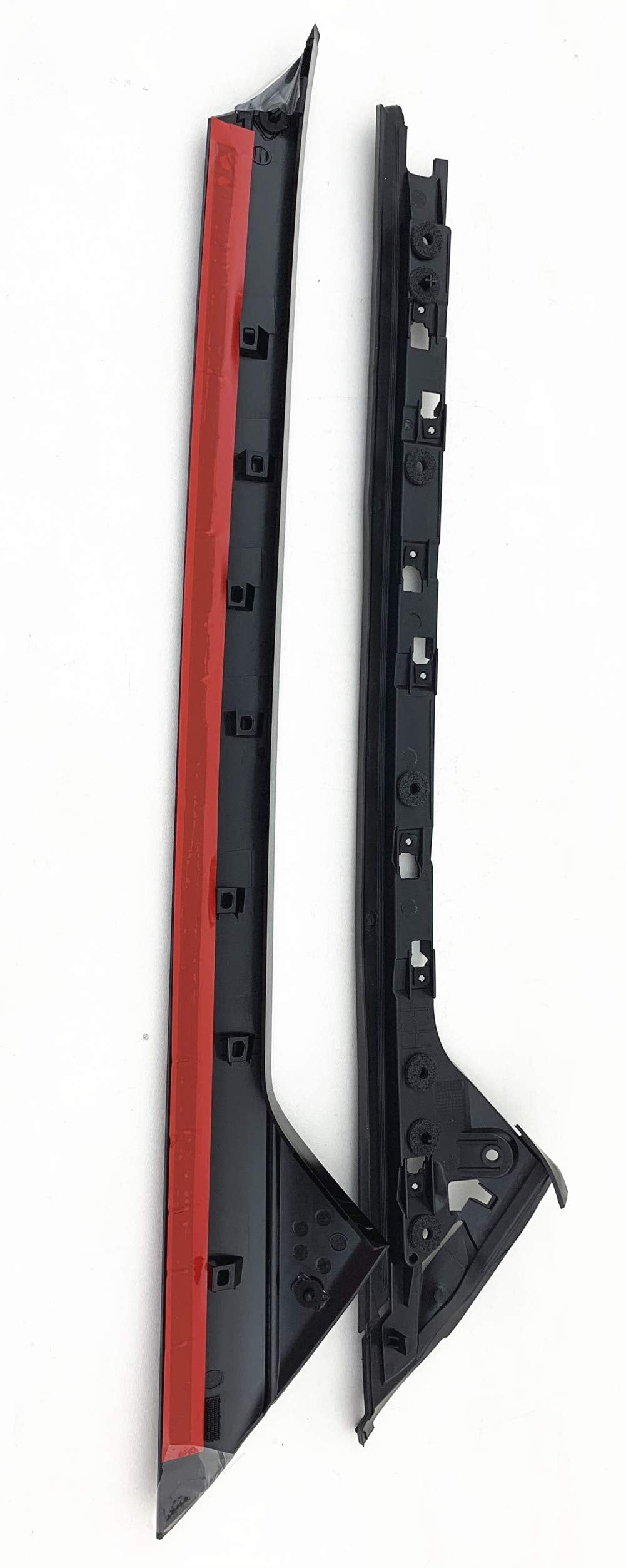 Driver Left Side?Inner & Outer Complete Set Front Windshield Pillar Molding Compatible with Ford Explorer?2011-2019 Models