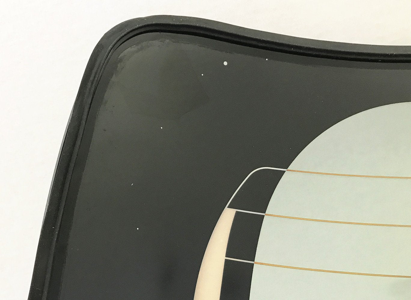 Heated Back Window Back Glass w/o Wiper Hole Style Compatible with Toyota Yaris Hatchback 2012-2019 Models