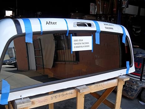 Stationary Encapsulated Back Window Back Glass Compatible with Toyota Tacoma Pickup 2005-2023 Models