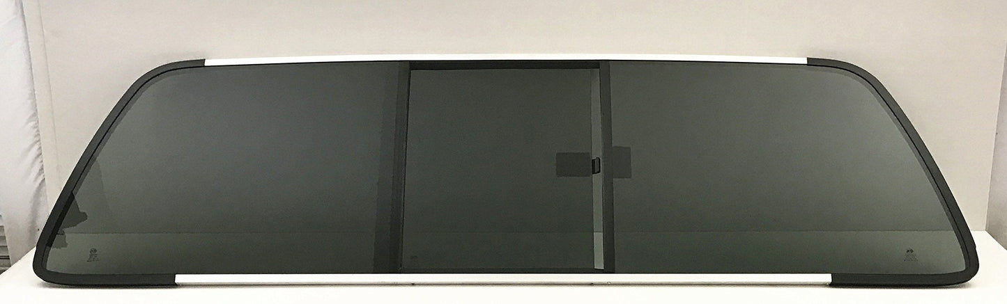 Sliding Back Window Glass Back Slider Compatible with Ford F250/F250HD/F350/F450/F550/F650/F750 1999-2007 Models
