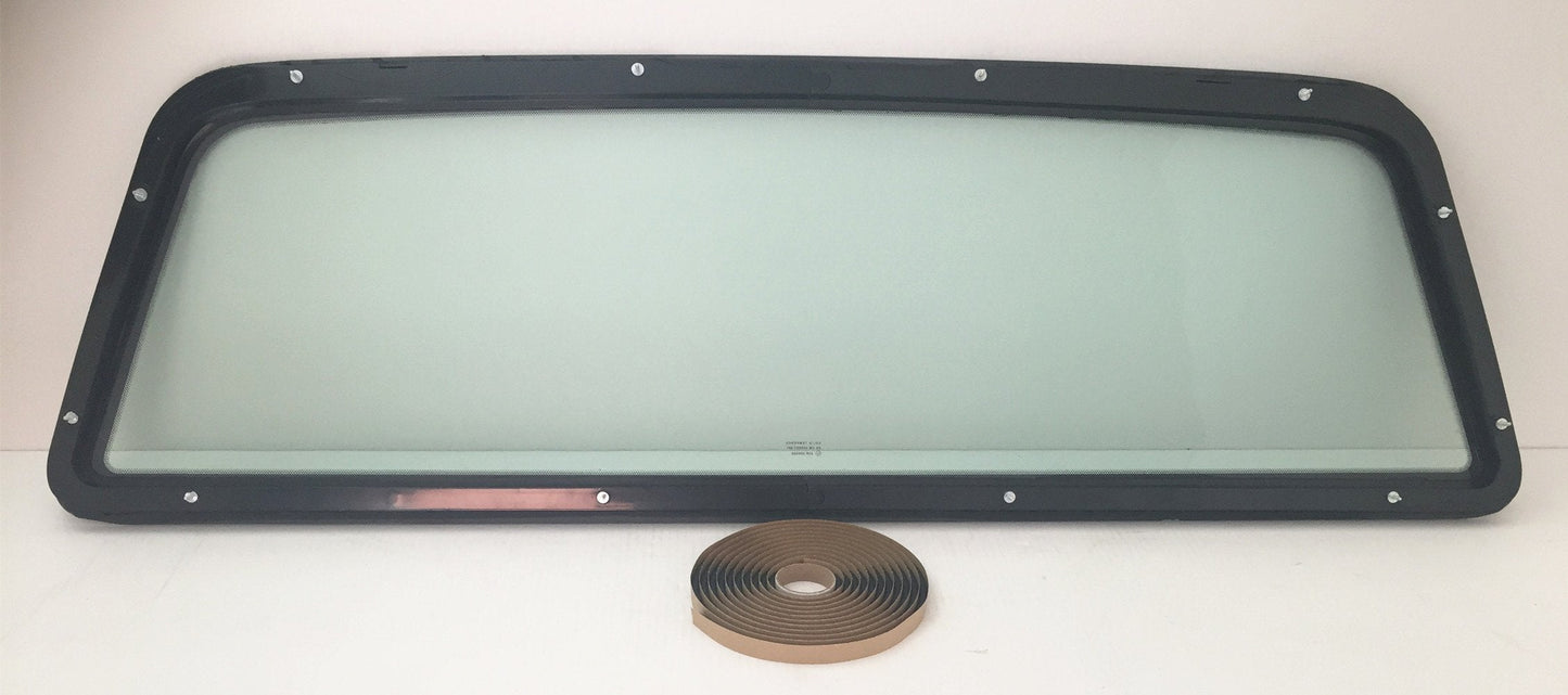 Stationary Back Window Back Glass Compatible with Ford F150 Pickup 1997-2003 Models/F250LD(Light Duty) Pickup 1997-1999 Models/F150 Heritage 2004 Models