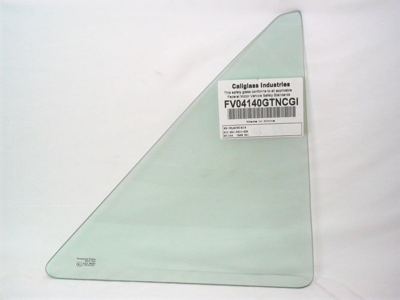 Passenger Right Side Rear Vent Glass Vent Window Compatible with Mazda Protege 323 4 Door Sedan 1990-1994 Models