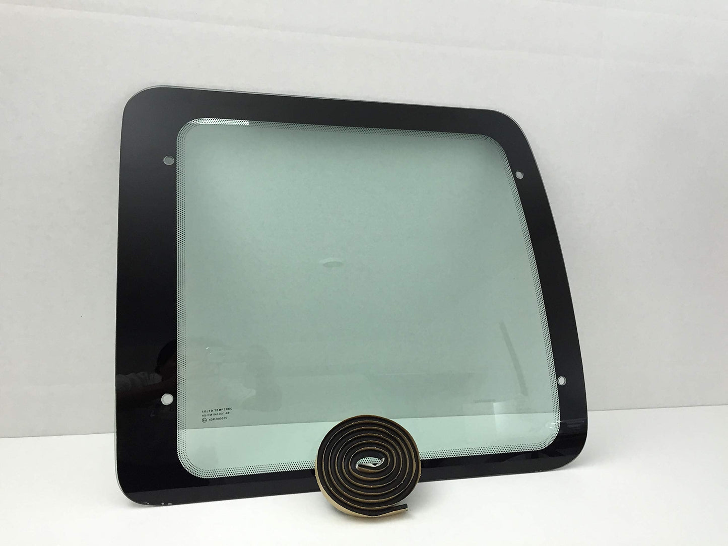 Stationary Back Window Back Glass Passenger Right Side Compatible with Ford Econoline 1992-2016 Models