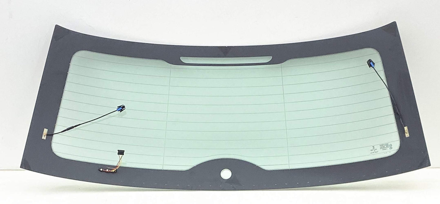 Heated Back Window Back Glass w/ 3 Connector Leads Compatible with Mini Cooper 2 Door Hatchback 2007-2011 Models