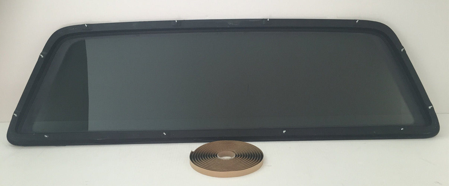 Privacy Stationary Back Window Back Glass Compatible with Ford F150 Pickup 1997-2003 Models/F250LD(Light Duty) Pickup 1997-1999 Models/F150 Heritage 2004 Models